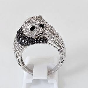 Victoria Wieck Panda Ring in Sterling Silver Size 6.5!